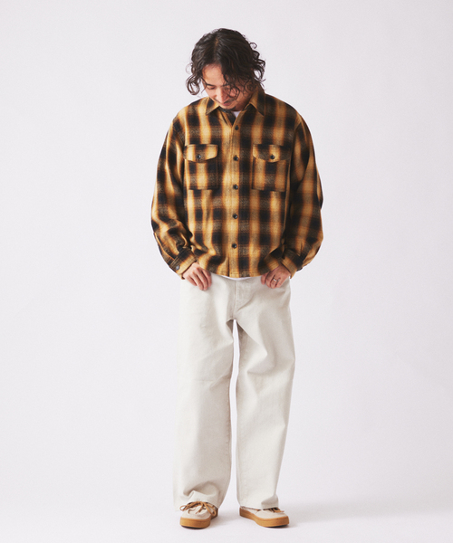 JOURNAL STANDARD relume（ジャーナルスタンダード　レリューム）の「クラフトデニム 13.5oz ワイド ストレート デニム（デニムパンツ・メンズ・ブラック系その他/グレー系その他/ブルー系その他・MEDIUM/LARGE）」の11枚目の写真