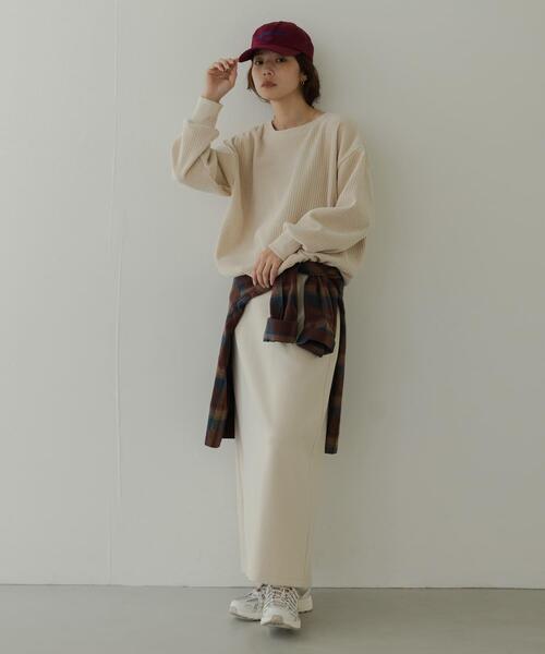 URBAN RESEARCH Sonny Label（アーバンリサーチサニーレーベル）の「モールコーデュロイドロストプルオーバー（Tシャツ/カットソー・レディース・アイボリー/チャコールグレー/ブラウン・FREE）」の5枚目の写真