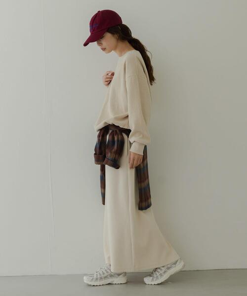 URBAN RESEARCH Sonny Label（アーバンリサーチサニーレーベル）の「モールコーデュロイドロストプルオーバー（Tシャツ/カットソー・レディース・アイボリー/チャコールグレー/ブラウン・FREE）」の6枚目の写真