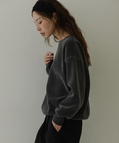 URBAN RESEARCH Sonny Label（アーバンリサーチサニーレーベル）の「モールコーデュロイドロストプルオーバー（Tシャツ/カットソー・レディース・アイボリー/チャコールグレー/ブラウン・FREE）」の12枚目の写真