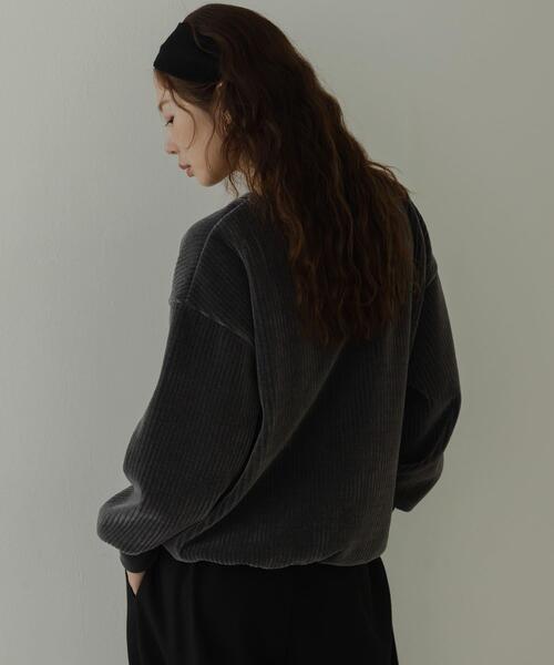 URBAN RESEARCH Sonny Label（アーバンリサーチサニーレーベル）の「モールコーデュロイドロストプルオーバー（Tシャツ/カットソー・レディース・アイボリー/チャコールグレー/ブラウン・FREE）」の13枚目の写真