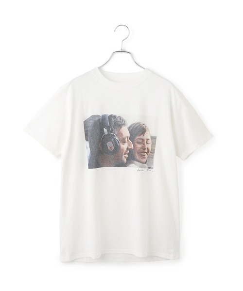Couture d'adam(クチュールドアダム)の「【COUTURE D'ADAM(クチュール ド アダム)】Jane&Serge at Beach フォトT(Tシャツ/カットソー・レディース・ホワイト・38)」の1枚目の写真