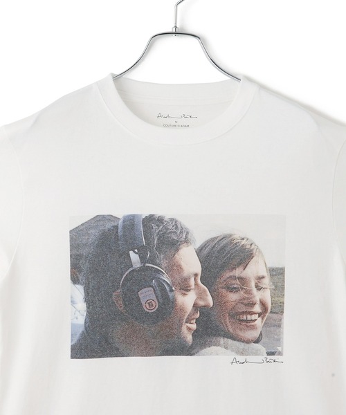 Couture d'adam(クチュールドアダム)の「【COUTURE D'ADAM(クチュール ド アダム)】Jane&Serge at Beach フォトT(Tシャツ/カットソー・レディース・ホワイト・38)」の6枚目の写真