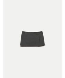 COLOCYNTH（コロシント）の「Antique Slit Mini Skirt Dark Gray（スカート）」