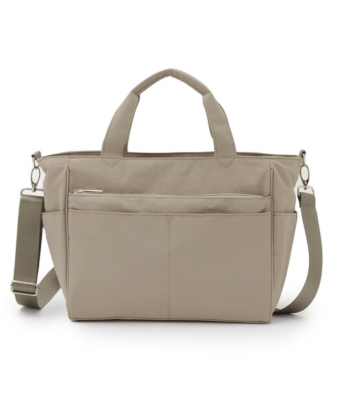 SHOO・LA・RUE（シューラルー）の「【撥水】12ポケットキャリーオントートバッグ（トートバッグ・レディース・ナチュラル/ブラック/ブラウン系・00）」の12枚目の写真