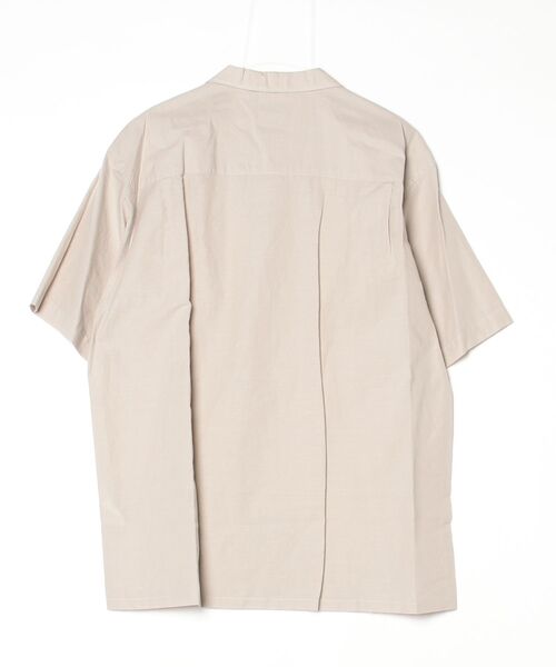 DANTON(ダントン)の「DANTON/ダントン ショートスリーブシャツ SHORT SLEEVE SHIRT DT-B0436 VCL(シャツ/ブラウス・メンズ・グレイッシュベージュ/サックスブルー・42/40)」の3枚目の写真
