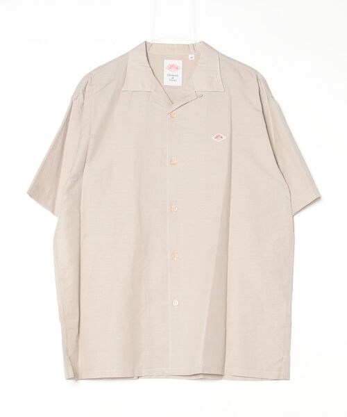 DANTON(ダントン)の「DANTON/ダントン ショートスリーブシャツ SHORT SLEEVE SHIRT DT-B0436 VCL(シャツ/ブラウス・メンズ・グレイッシュベージュ/サックスブルー・42/40)」の5枚目の写真