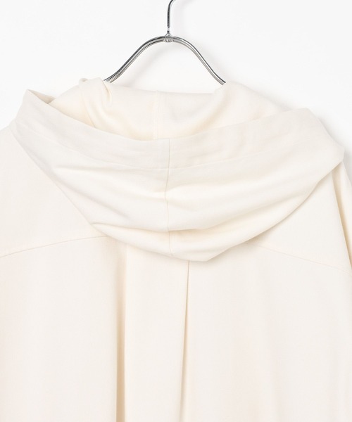 BAYFLOW（ベイフロー）の「[冬から春先まで着用可能]ダブルポケットシャツパーカー（シャツ/ブラウス・レディース・ネイビー/ピンク/オフホワイト・FREE）」の11枚目の写真