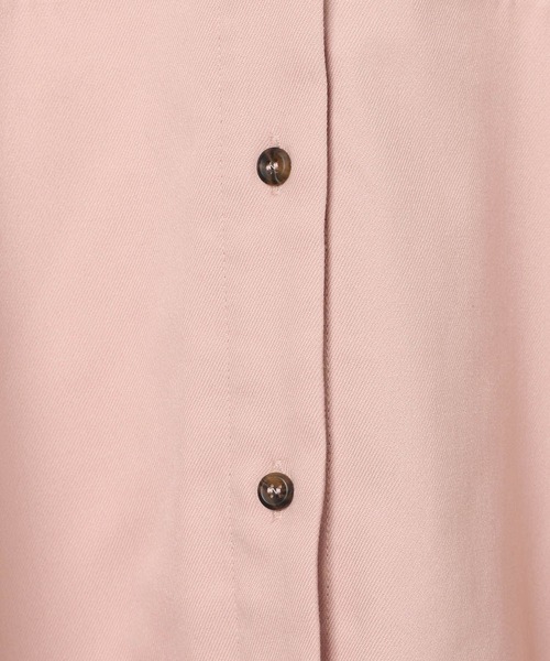 BAYFLOW（ベイフロー）の「[冬から春先まで着用可能]ダブルポケットシャツパーカー（シャツ/ブラウス・レディース・ネイビー/ピンク/オフホワイト・FREE）」の13枚目の写真