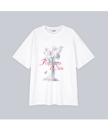 METAPHER（メタファ）の「METフラワーベースDTP半パルティピュアホワイト（Tシャツ/カットソー）」