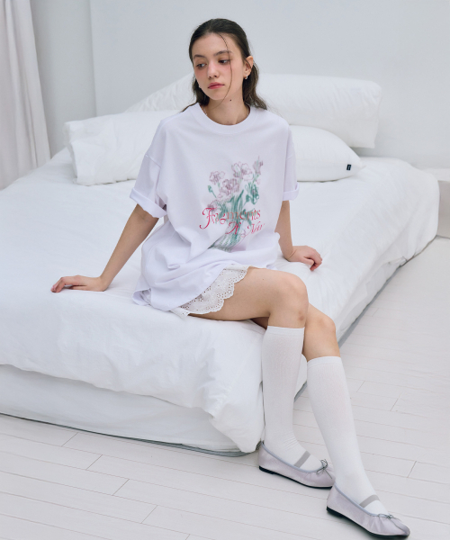 METAPHER(メタファ)の「METフラワーベースDTP半パルティピュアホワイト(Tシャツ/カットソー・レディース・その他・FREE)」の2枚目の写真