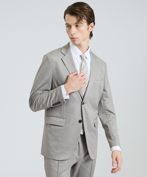 DESIGNWORKS（デザインワークス）の「【26S/S】モクロディージャケット / セットアップ対応 / ストレッチ（テーラードジャケット・メンズ・チャコールグレー/グレイッシュベージュ/ネイビー・44/50/52/46/48）」の13枚目の写真