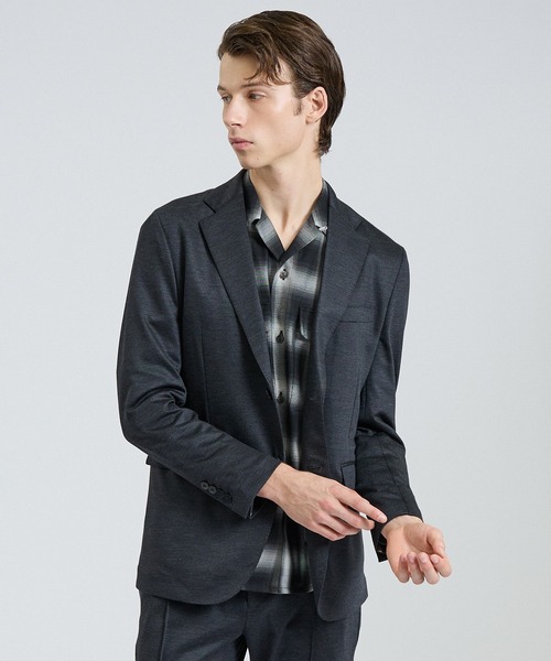 DESIGNWORKS（デザインワークス）の「【26S/S】モクロディージャケット / セットアップ対応 / ストレッチ（テーラードジャケット・メンズ・チャコールグレー/グレイッシュベージュ/ネイビー・44/50/52/46/48）」の6枚目の写真