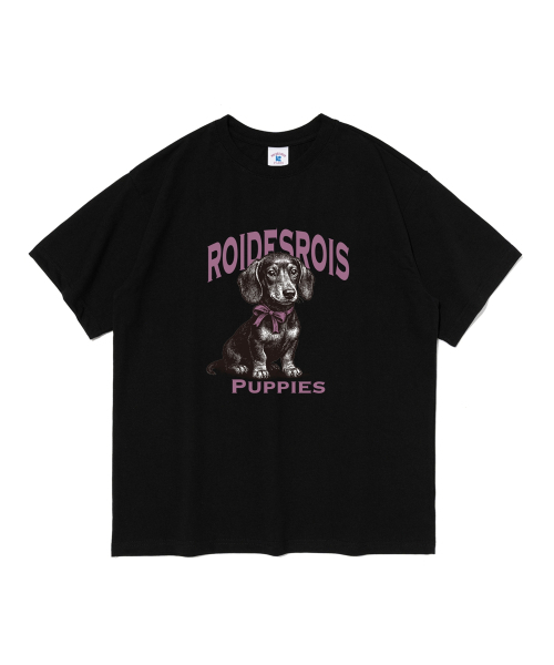 ROIDESROIS(ロワデロワ)の「パピースキャラクター半袖Tシャツ(ブラック)(Tシャツ/カットソー・レディース・その他・S/M/2XL/XL/L)」の1枚目の写真