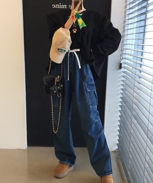 deux amour（ドゥーザムール）の「切り替えフレア長袖トップス（その他トップス・レディース・アイボリー/ブラック/ピンク・FREE）」の15枚目の写真