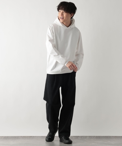 GLOBAL WORK（グローバルワーク）の「リッチクリーンスウェットパーカー/644800（パーカー・メンズ・ブラック/ライトグレー/オフホワイト・LARGE/MEDIUM/SMALL/X-LARGE）」の6枚目の写真