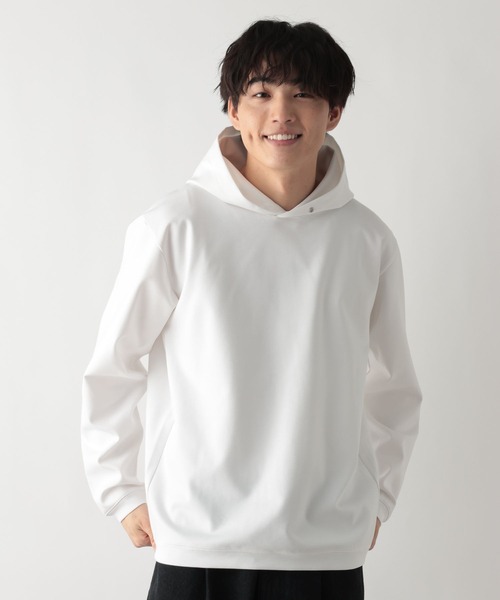 GLOBAL WORK（グローバルワーク）の「リッチクリーンスウェットパーカー/644800（パーカー・メンズ・ブラック/ライトグレー/オフホワイト・LARGE/MEDIUM/SMALL/X-LARGE）」の8枚目の写真