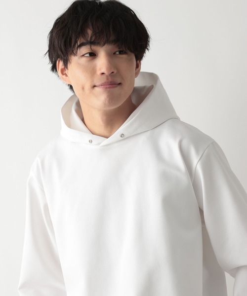 GLOBAL WORK（グローバルワーク）の「リッチクリーンスウェットパーカー/644800（パーカー・メンズ・ブラック/ライトグレー/オフホワイト・LARGE/MEDIUM/SMALL/X-LARGE）」の9枚目の写真