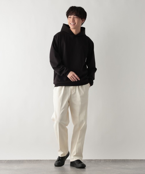 GLOBAL WORK（グローバルワーク）の「リッチクリーンスウェットパーカー/644800（パーカー・メンズ・ブラック/ライトグレー/オフホワイト・LARGE/MEDIUM/SMALL/X-LARGE）」の11枚目の写真