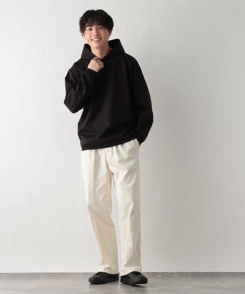 GLOBAL WORK（グローバルワーク）の「リッチクリーンスウェットパーカー/644800（パーカー・メンズ・ブラック/ライトグレー/オフホワイト・LARGE/MEDIUM/SMALL/X-LARGE）」の13枚目の写真