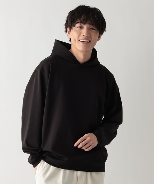 GLOBAL WORK（グローバルワーク）の「リッチクリーンスウェットパーカー/644800（パーカー・メンズ・ブラック/ライトグレー/オフホワイト・LARGE/MEDIUM/SMALL/X-LARGE）」の14枚目の写真