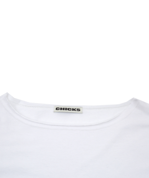 CHICKS(チックス)の「ノッティングヒル フェミニン ワンショルダー ロングスリーブ ホワイト(Tシャツ/カットソー・レディース・その他・FREE)」の2枚目の写真
