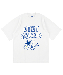 NTET（エンティーイーティー）の「サウンドオーバーサイズ半袖Tシャツホワイト（Tシャツ/カットソー）」