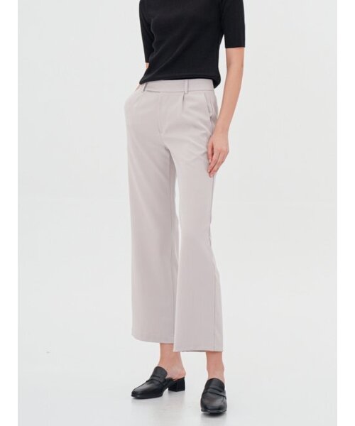ACUD(アクド)の「Semi Wide Slacks _Beige(スラックス・レディース・ベージュ・L/S/M)」の2枚目の写真