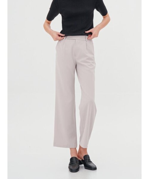 ACUD(アクド)の「Semi Wide Slacks _Beige(スラックス・レディース・ベージュ・L/S/M)」の4枚目の写真