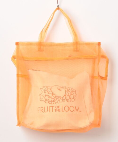 FRUIT OF THE LOOM(フルーツオブザルーム)の「《FRUIT OF THE LOOM》FTL SEE THROUGH BST BAG M(トートバッグ・レディース・グリーン/パープル/オレンジ/ホワイト・FREE)」の1枚目の写真
