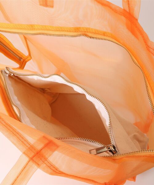 FRUIT OF THE LOOM(フルーツオブザルーム)の「《FRUIT OF THE LOOM》FTL SEE THROUGH BST BAG M(トートバッグ・レディース・グリーン/パープル/オレンジ/ホワイト・FREE)」の7枚目の写真