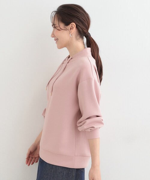 SHOO・LA・RUE(シューラルー)の「なめらかタッチ もちさら 大人のためのパーカ風トップス(Tシャツ/カットソー・レディース・チャコールグレー/ナチュラル/ピンク・02/01/04/03)」の13枚目の写真