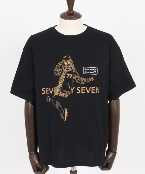 seventy seven(セブンティセブン)の「mt10178-middle onz S-S fine box t-shirt (77lady2) Tシャツ(7726S250)(Tシャツ/カットソー・メンズ・ブラック/ホワイト×ブラック/ホワイト×ピンク・XL/L/M/S)」の20枚目の写真