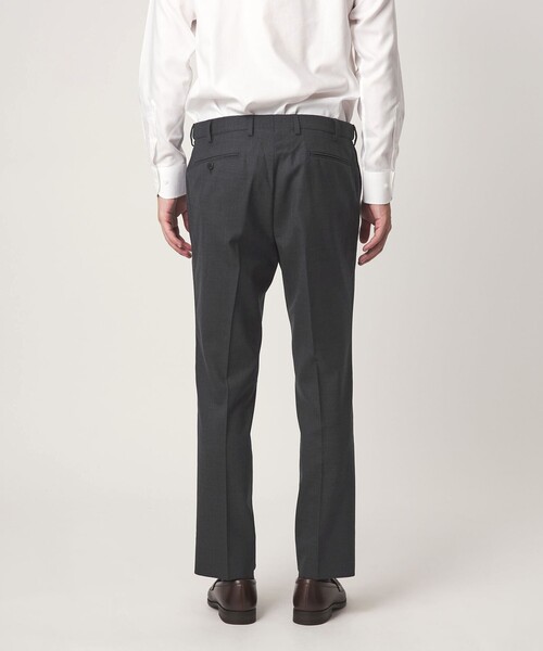 green label relaxing（グリーンレーベルリラクシング）の「TW メランジ トロピカル スタンダード スラックス -ウォッシャブル・ストレッチ・ウエストアジャスター-（スラックス・メンズ・ダークグレー/ブラック/グレー系・L/S/M/XL）」の20枚目の写真