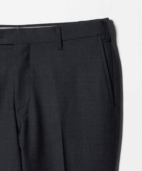 green label relaxing（グリーンレーベルリラクシング）の「TW メランジ トロピカル スタンダード スラックス -ウォッシャブル・ストレッチ・ウエストアジャスター-（スラックス・メンズ・ダークグレー/ブラック/グレー系・L/S/M/XL）」の5枚目の写真