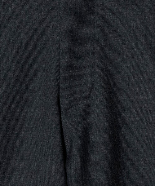 green label relaxing（グリーンレーベルリラクシング）の「TW メランジ トロピカル スタンダード スラックス -ウォッシャブル・ストレッチ・ウエストアジャスター-（スラックス・メンズ・ダークグレー/ブラック/グレー系・L/S/M/XL）」の7枚目の写真