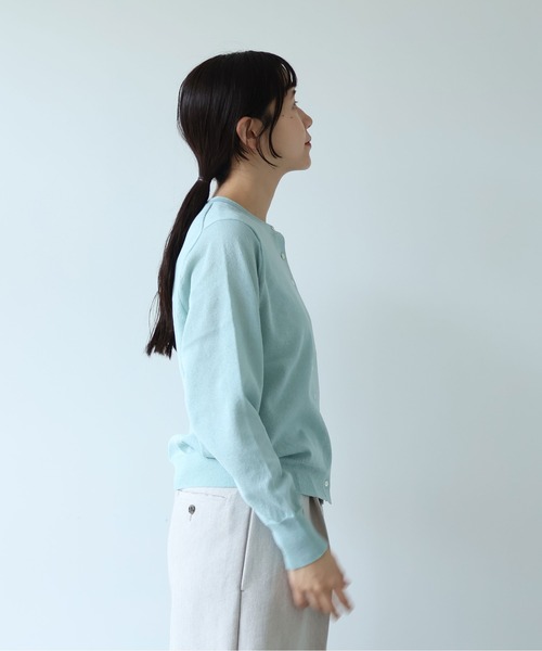 yuni(ユニ )の「12G和紙/Polyester カーディガン(ニット/セーター・レディース・ブラック/ピンク/ホワイト/ブルー・FREE)」の12枚目の写真