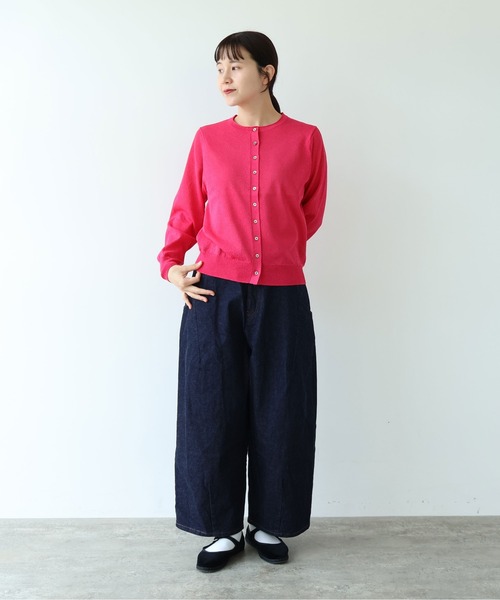 yuni(ユニ )の「12G和紙/Polyester カーディガン(ニット/セーター・レディース・ブラック/ピンク/ホワイト/ブルー・FREE)」の22枚目の写真