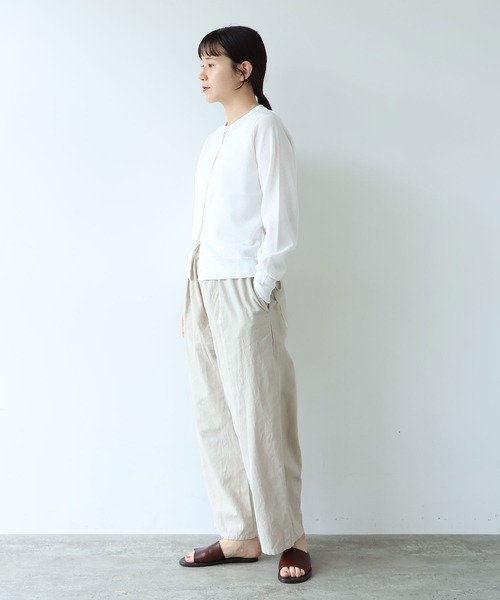 yuni(ユニ )の「12G和紙/Polyester カーディガン(ニット/セーター・レディース・ブラック/ピンク/ホワイト/ブルー・FREE)」の15枚目の写真