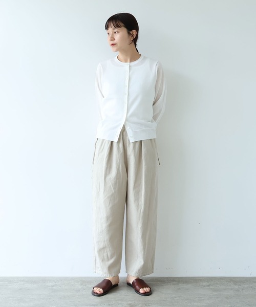 yuni(ユニ )の「12G和紙/Polyester カーディガン(ニット/セーター・レディース・ブラック/ピンク/ホワイト/ブルー・FREE)」の13枚目の写真