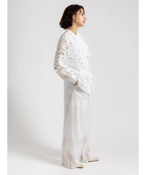 Te chichi(テチチ)の「【Atelier ChouChou】スカラップヘムコットンイージーパンツ(その他パンツ・レディース・オフホワイト・F)」の6枚目の写真