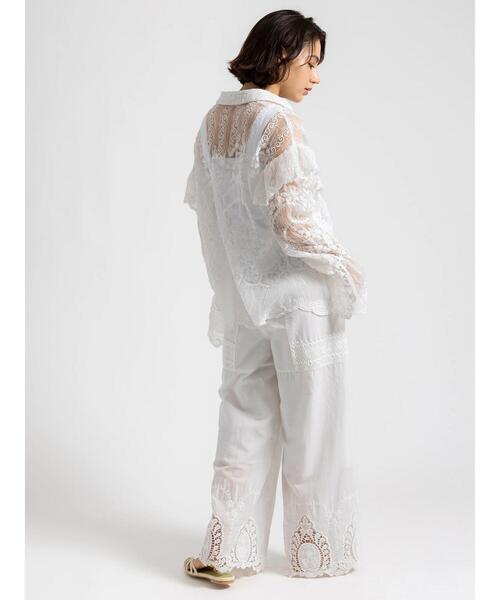 Te chichi(テチチ)の「【Atelier ChouChou】スカラップヘムコットンイージーパンツ(その他パンツ・レディース・オフホワイト・F)」の10枚目の写真