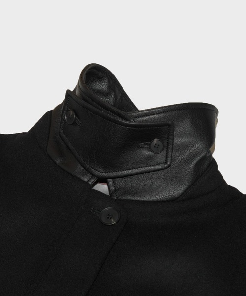 CONZ(コンズ)の「SHORT ZIP UP COAT(その他アウター・レディース・ブラック/ベージュ・1/2)」の12枚目の写真