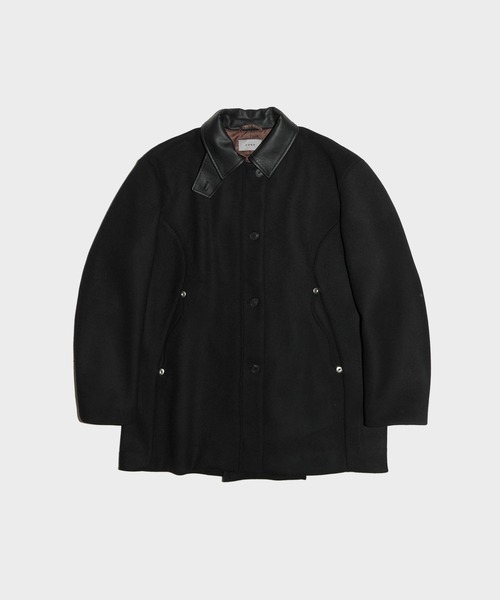 CONZ(コンズ)の「SHORT ZIP UP COAT(その他アウター・レディース・ブラック/ベージュ・1/2)」の9枚目の写真