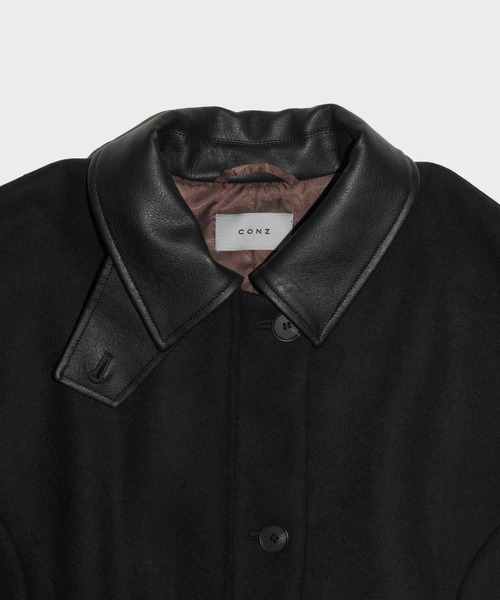 CONZ(コンズ)の「SHORT ZIP UP COAT(その他アウター・レディース・ブラック/ベージュ・1/2)」の11枚目の写真