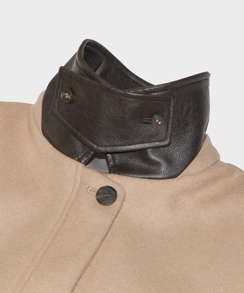 CONZ(コンズ)の「SHORT ZIP UP COAT(その他アウター・レディース・ブラック/ベージュ・1/2)」の17枚目の写真