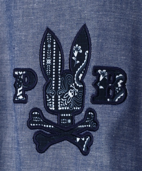 Psycho Bunny（サイコバニー）の「オリジナルバンダナ柄 ボタンダウンシャツ（シャツ/ブラウス・メンズ・ブラック/ネイビー・LARGE/MEDIUM/X-LARGE）」の20枚目の写真