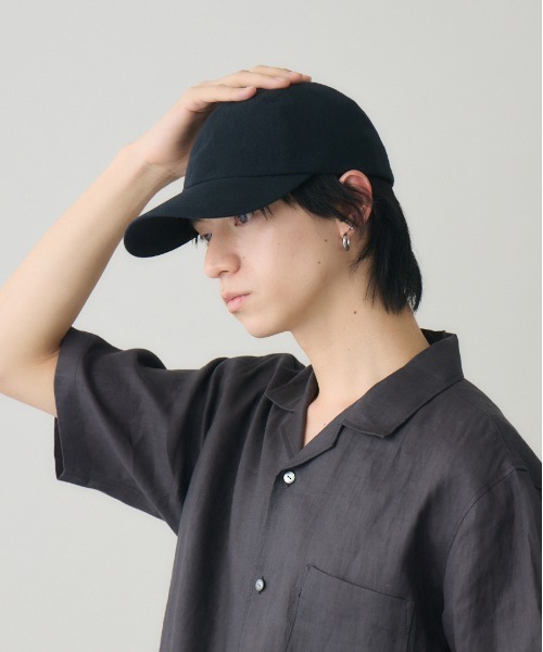 Nine Tailor(ナインテイラー)の「【Nine Tailor × kuros’別注品】リネンキャップ 日本製 ユニセックス(キャップ・メンズ・オフホワイト/ブラック・FREE)」の12枚目の写真