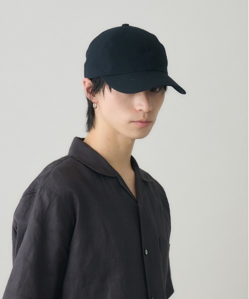 Nine Tailor(ナインテイラー)の「【Nine Tailor × kuros’別注品】リネンキャップ 日本製 ユニセックス(キャップ・メンズ・オフホワイト/ブラック・FREE)」の14枚目の写真