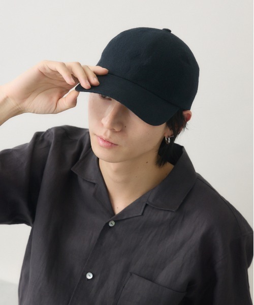 Nine Tailor(ナインテイラー)の「【Nine Tailor × kuros’別注品】リネンキャップ 日本製 ユニセックス(キャップ・メンズ・オフホワイト/ブラック・FREE)」の15枚目の写真